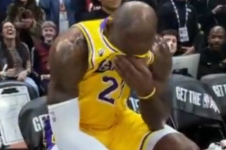 LeBron James emotional during tribute video in potential final visit to Cleveland