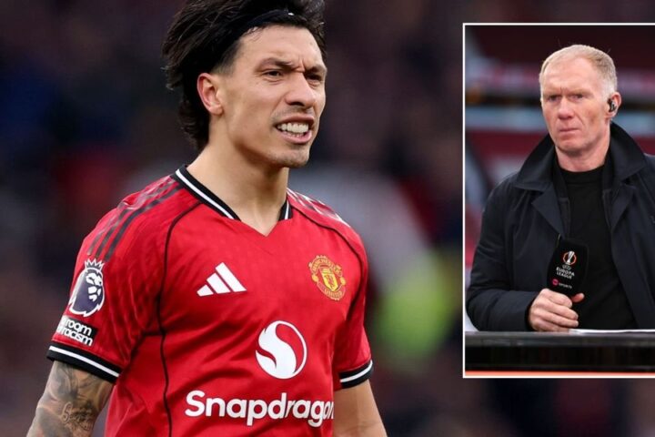 Lisandro Martinez challenges Paul Scholes to meet after Manchester derby victory