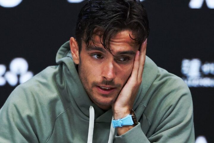Lorenzo Musetti forced to retire against Novak Djokovic in Australian Open quarter-final