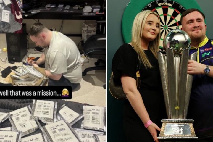 Luke Littler balances darts stardom with a personal side hustle selling memorabilia
