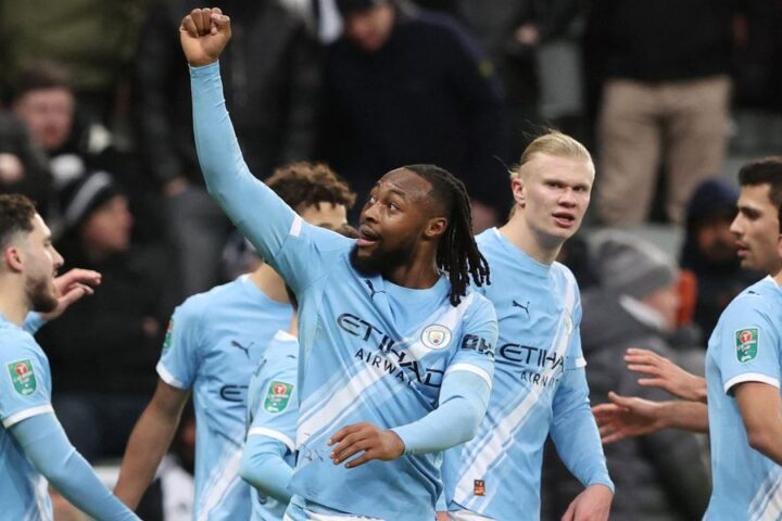Manchester City secures 2-0 win over Newcastle in Carabao Cup semi-final first leg