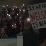 Ospreys fans protest against Welsh Rugby Union’s future plans ahead of Dragons match