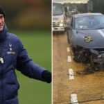 Tottenham players Wilson Odobert and Randal Kolo Muani unscathed after M25 car accident