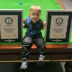 Two-year-old snooker prodigy sets Guinness World Records for trick shots