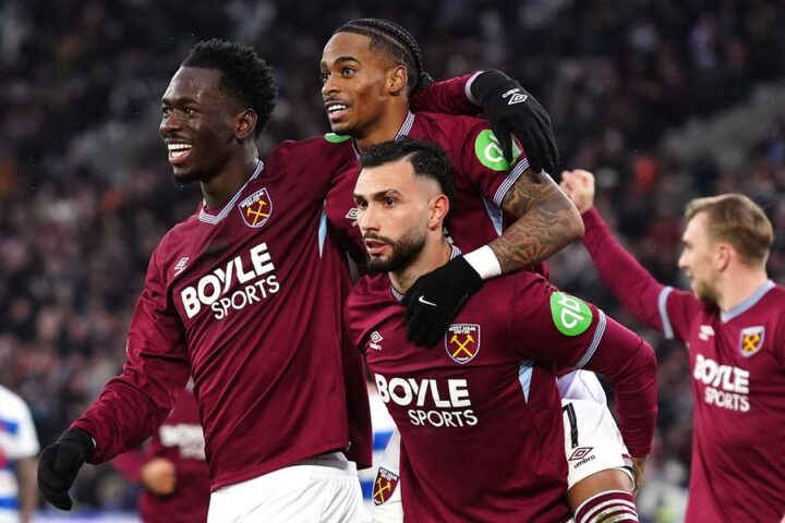 West Ham edges out QPR in FA Cup clash as Castellanos nets decisive goal