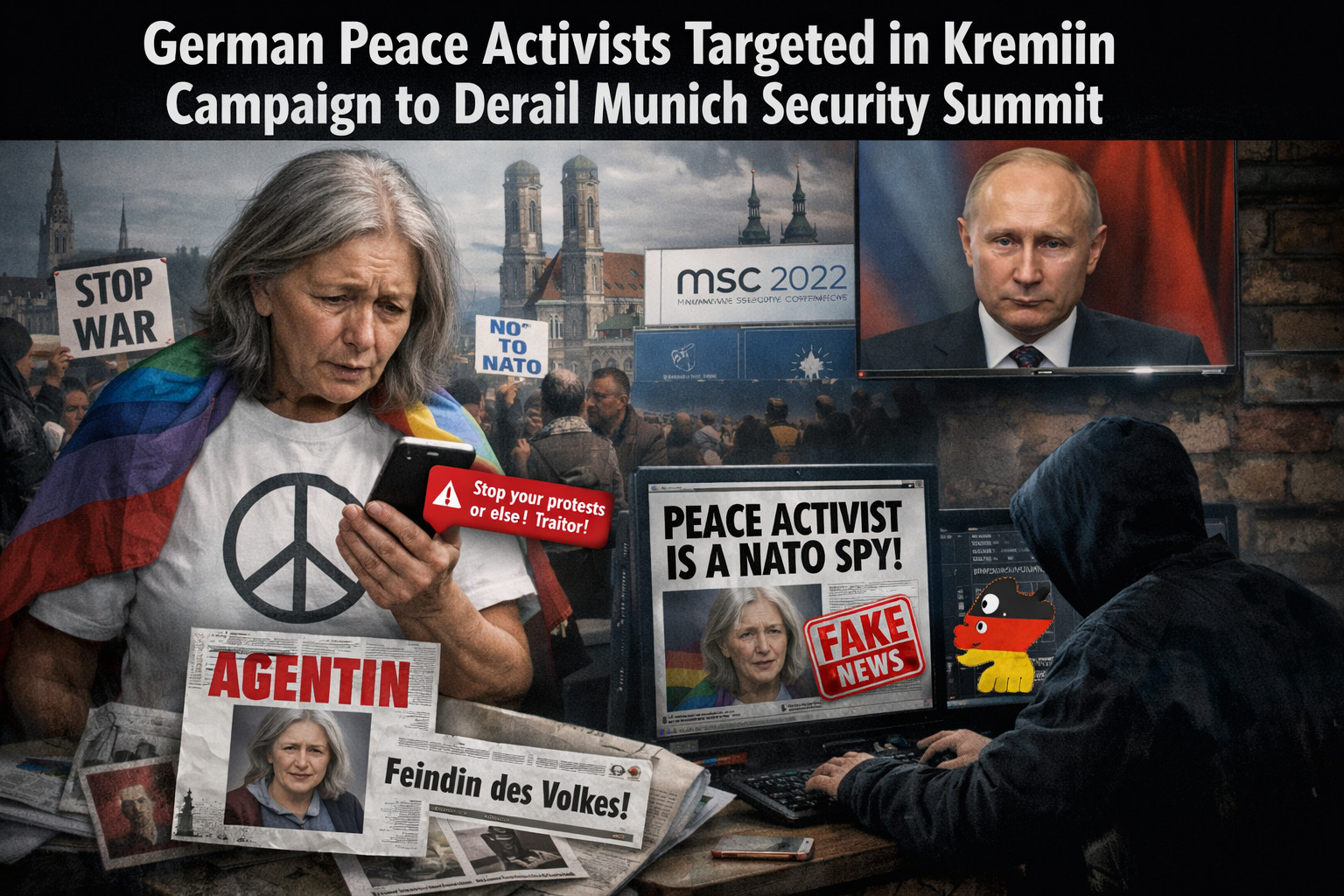 German Peace Activists Targeted in Kremlin Campaign to Derail Munich Security Summit