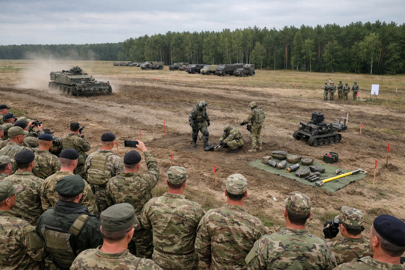 Ukraine's battlefield demining expertise showcased to NATO allies in Poland