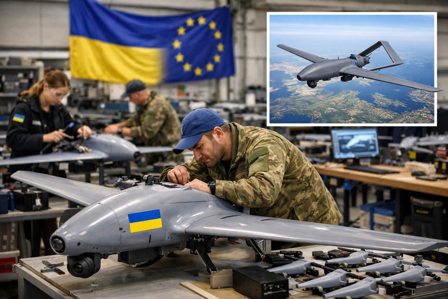 Ukrainian drone production capacity offers solution to European defence shortfalls