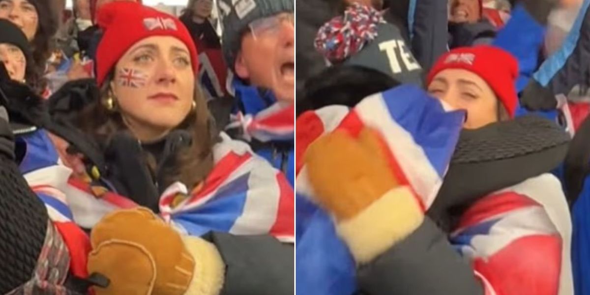 Alex Howard-Jones reacts emotionally as Matt Weston claims gold in Milan Cortina Olympics