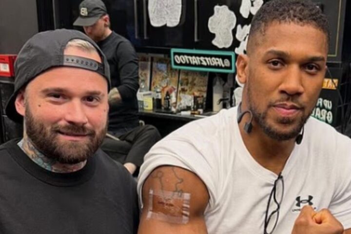 Anthony Joshua pays tribute to late friends with new tattoo following tragic accident
