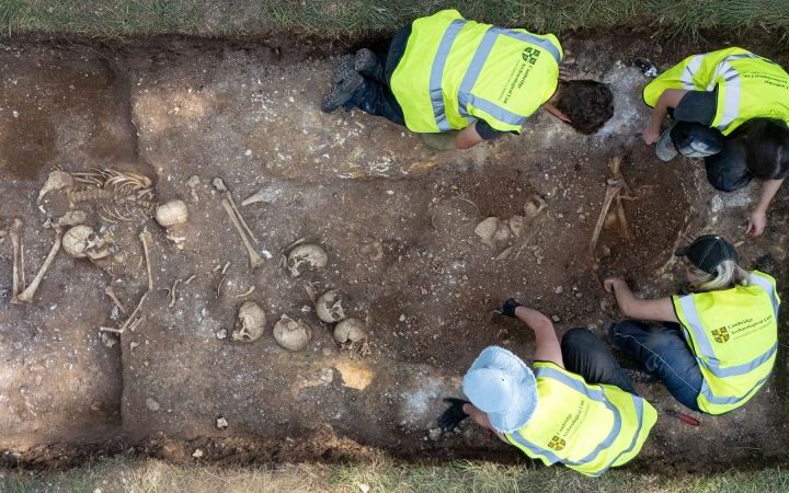 Archaeologists uncover mass grave with signs of violent deaths in Anglo-Saxon England