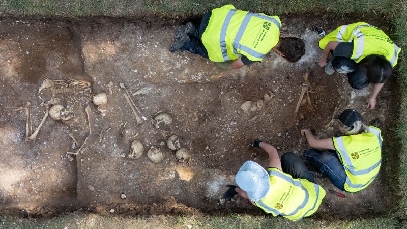 Archaeologists uncover mass grave with signs of violent deaths in Anglo-Saxon England