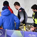 Austrian bobsleigh pilot hospitalised after serious crash during Winter Olympics final