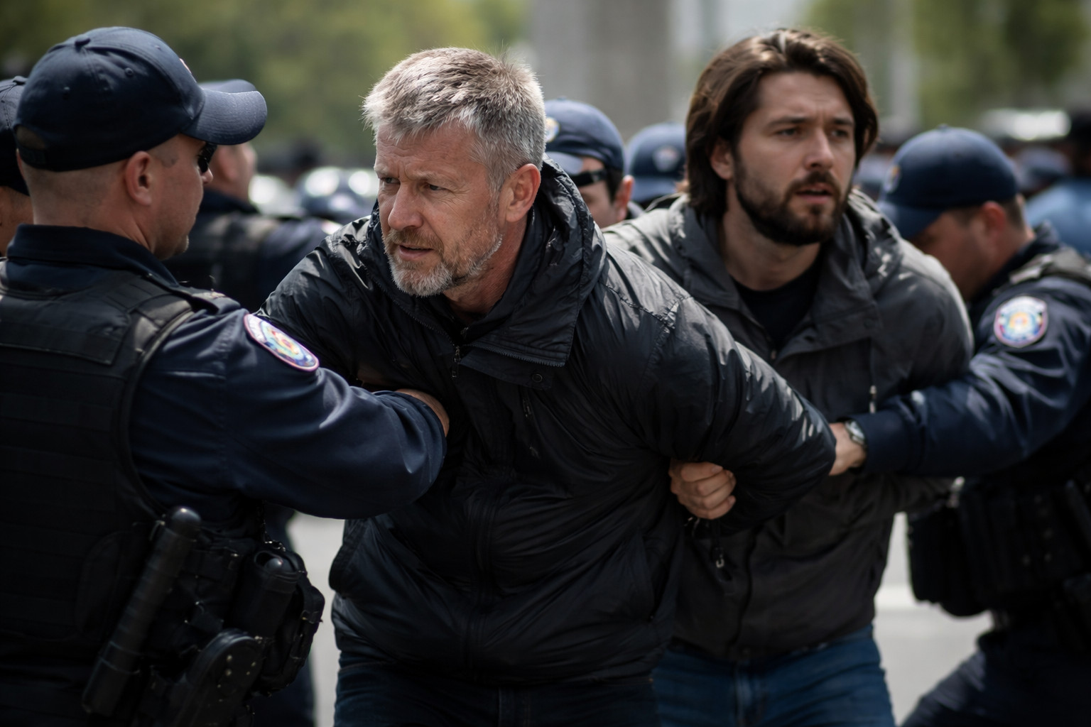 Russian Passport Holders Detained After Confronting Azerbaijani President's Delegation in Washington