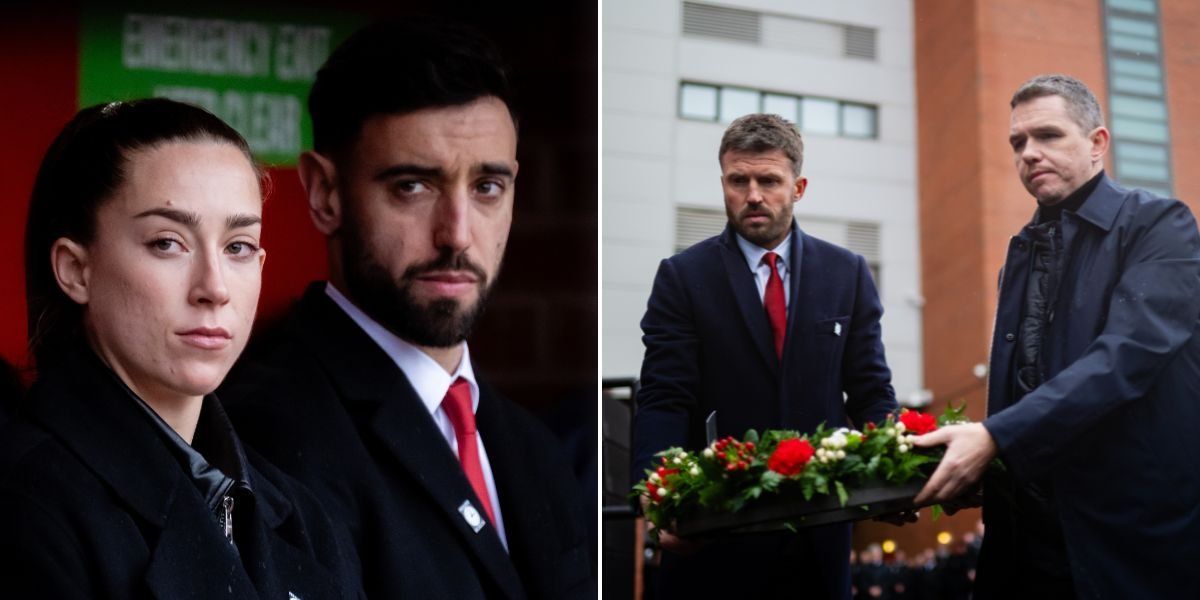 Carrick and Fernandes join Manchester United fans to commemorate Munich air disaster anniversary