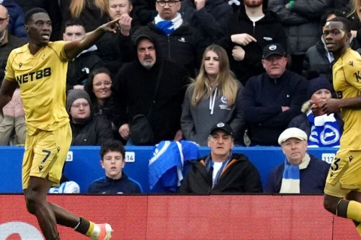 Crystal Palace ends winless streak with 1-0 victory over Brighton in Premier League clash