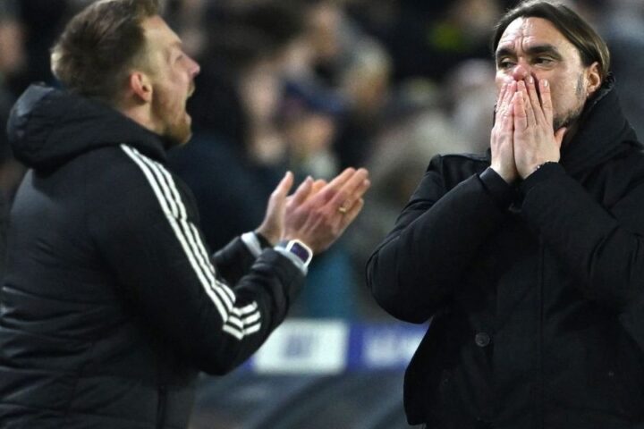 Daniel Farke shown red card in heated aftermath of Leeds' defeat to Manchester City