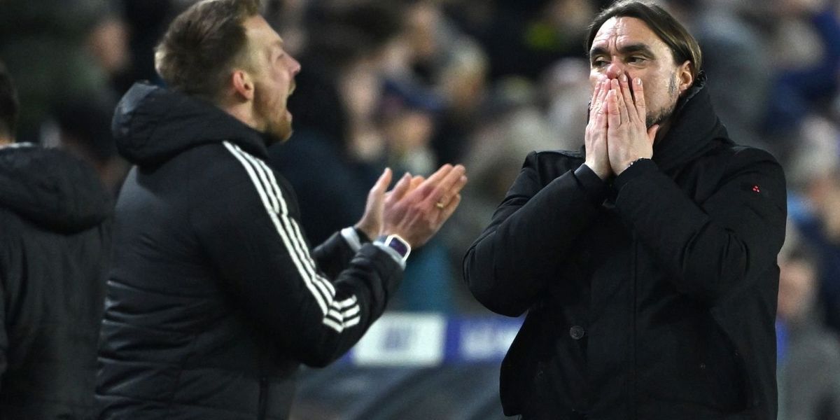 Daniel Farke shown red card in heated aftermath of Leeds' defeat to Manchester City