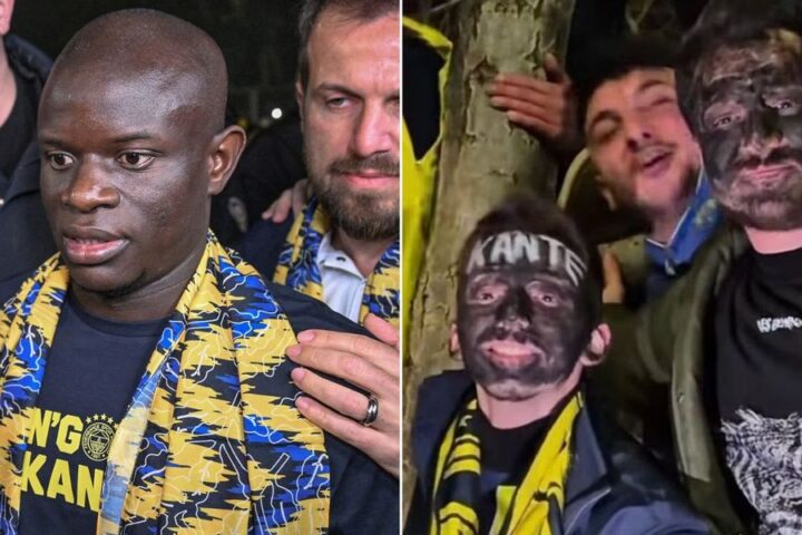 Fenerbahce fans face backlash for blackface greeting of N'Golo Kante at airport