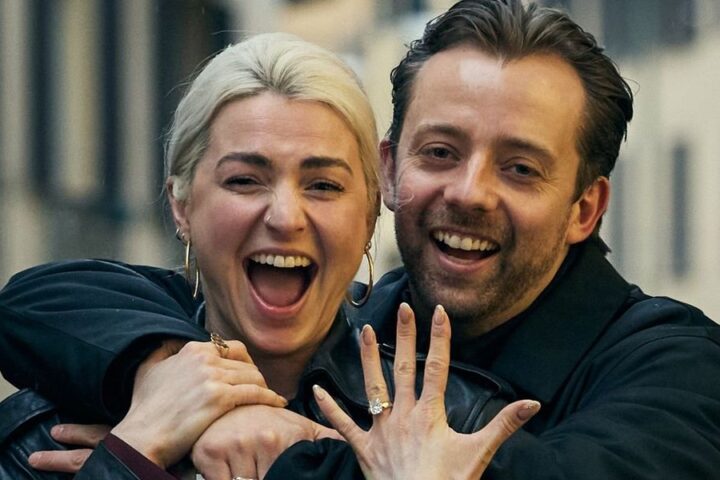 Figure skating rivals Olivia Smart and Jean-Luc Baker announce engagement in Milan