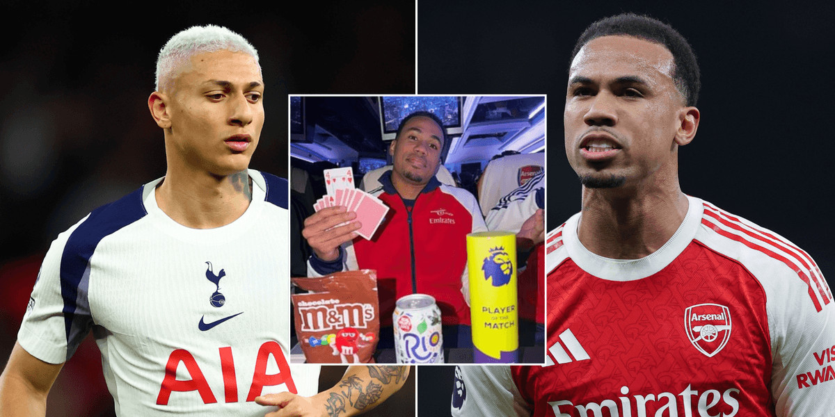 Gabriel Magalhaes mocks Richarlison after Arsenal's North London derby victory over Spurs