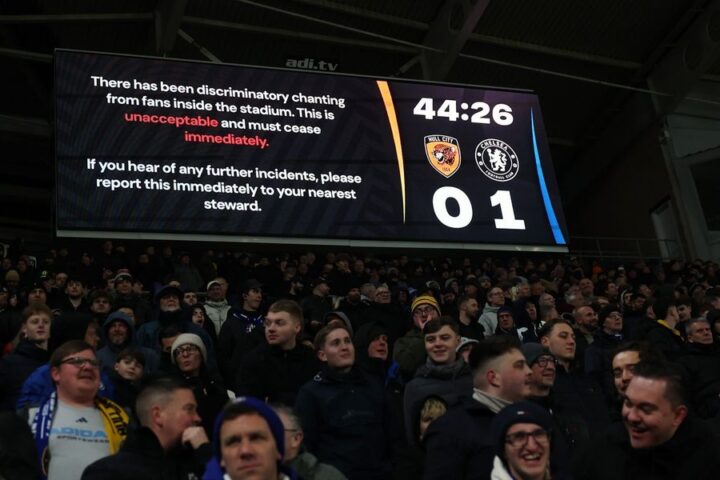 Hull City fans arrested for discriminatory chanting during FA Cup match against Chelsea