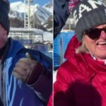 Huw Nightingale's parents celebrate his historic Olympic gold in mixed snowboard cross