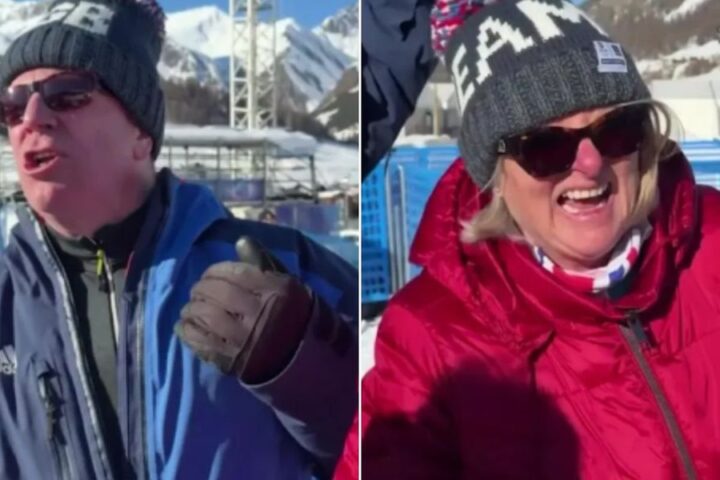 Huw Nightingale's parents celebrate his historic Olympic gold in mixed snowboard cross