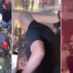 John Fury confronts Carl Froch at Tyson Fury's press conference in chaotic scenes