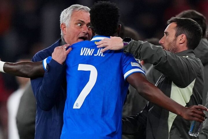 Jose Mourinho faces backlash for suggesting Vinicius Jr's celebration provoked racist abuse