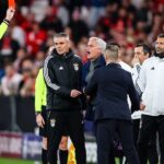 Jose Mourinho sent off after heated clash with referee during Benfica vs Real Madrid match