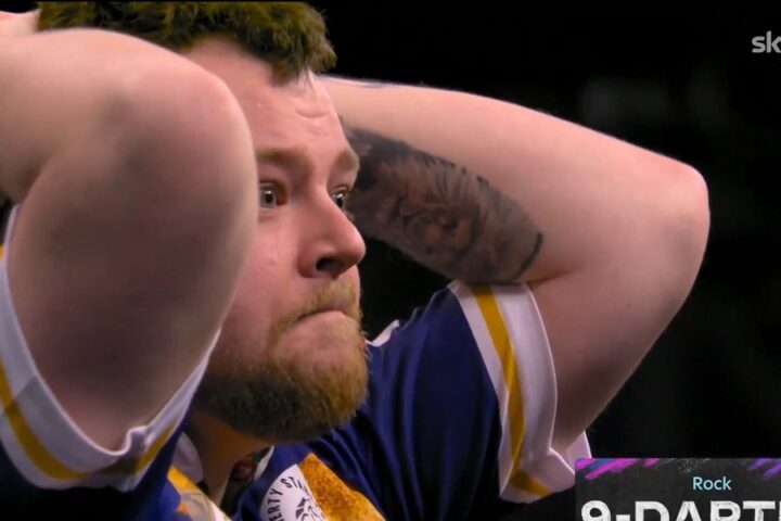 Josh Rock scores nine-darter in Belfast despite first-round loss to Gian van Veen