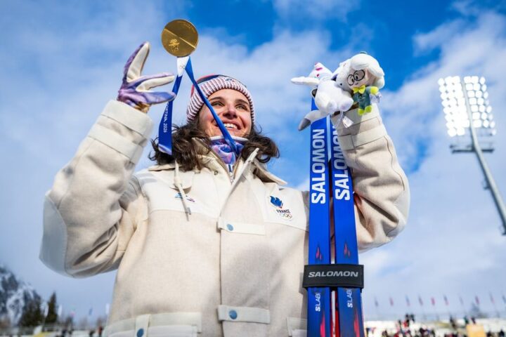 Julia Simon wins Olympic gold in biathlon amid controversy over previous theft conviction