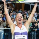 Keely Hodgkinson breaks world indoor 800m record with time of 1:54.88