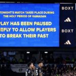 Leeds United fans react negatively as match pauses for Muslim players to break fast