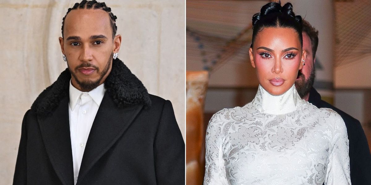 Lewis Hamilton and Kim Kardashian reconnect at Kate Hudson's New Year's Eve party