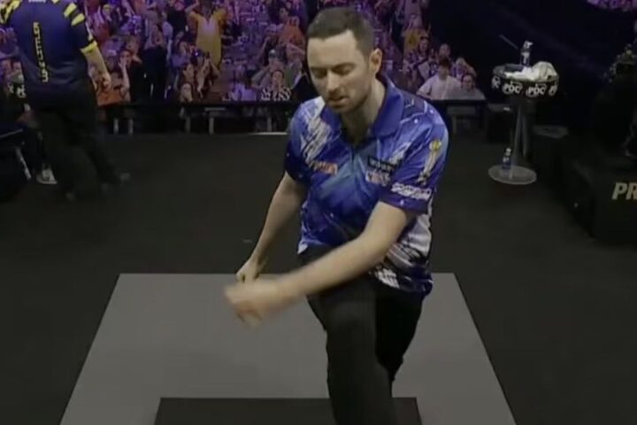 Luke Humphries displays rare frustration during defeat to Luke Littler at Premier League darts