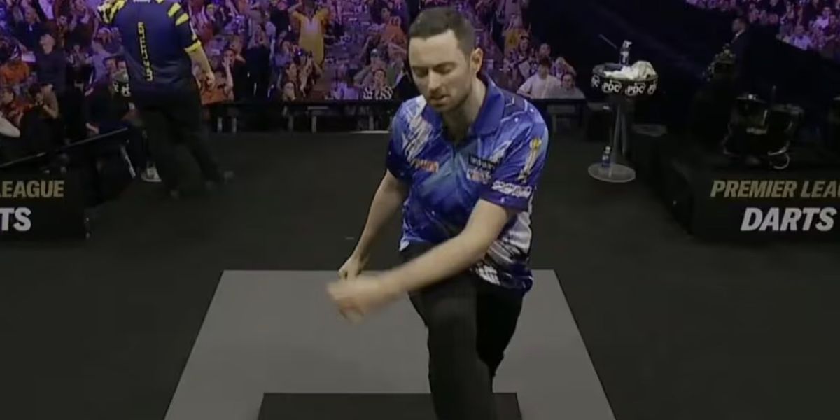 Luke Humphries displays rare frustration during defeat to Luke Littler at Premier League darts