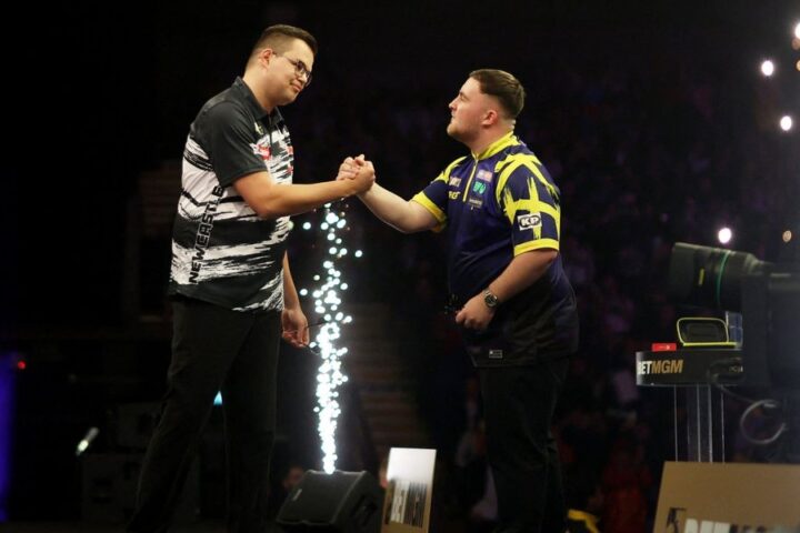 Luke Littler eliminated from Premier League opener by newcomer Gian van Veen