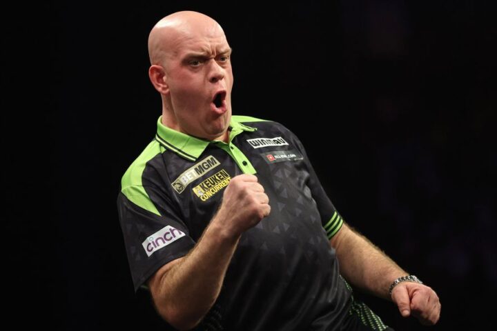 Michael van Gerwen issues apology after expletive during live Sky Sports interview