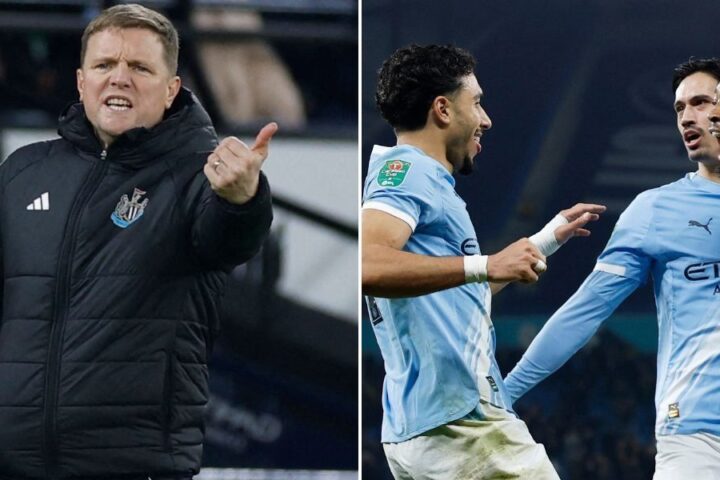 Newcastle fans call for Eddie Howe's exit after Carabao Cup semi-final defeat to Manchester City