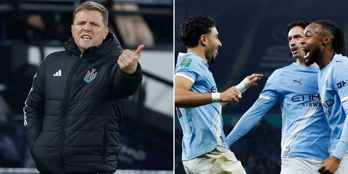 Newcastle fans call for Eddie Howe's exit after Carabao Cup semi-final defeat to Manchester City