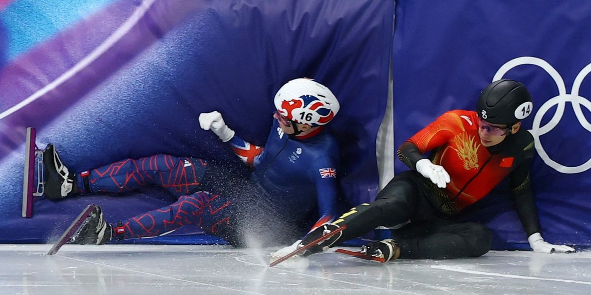 Niall Treacy penalised after crash ends Olympic medal hopes in short track final