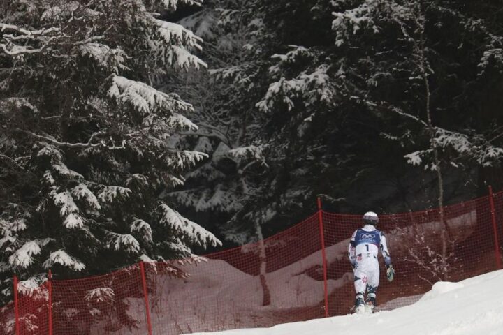 Norwegian skier Atle Lie McGrath reacts to heartbreaking crash at Winter Olympics slalom