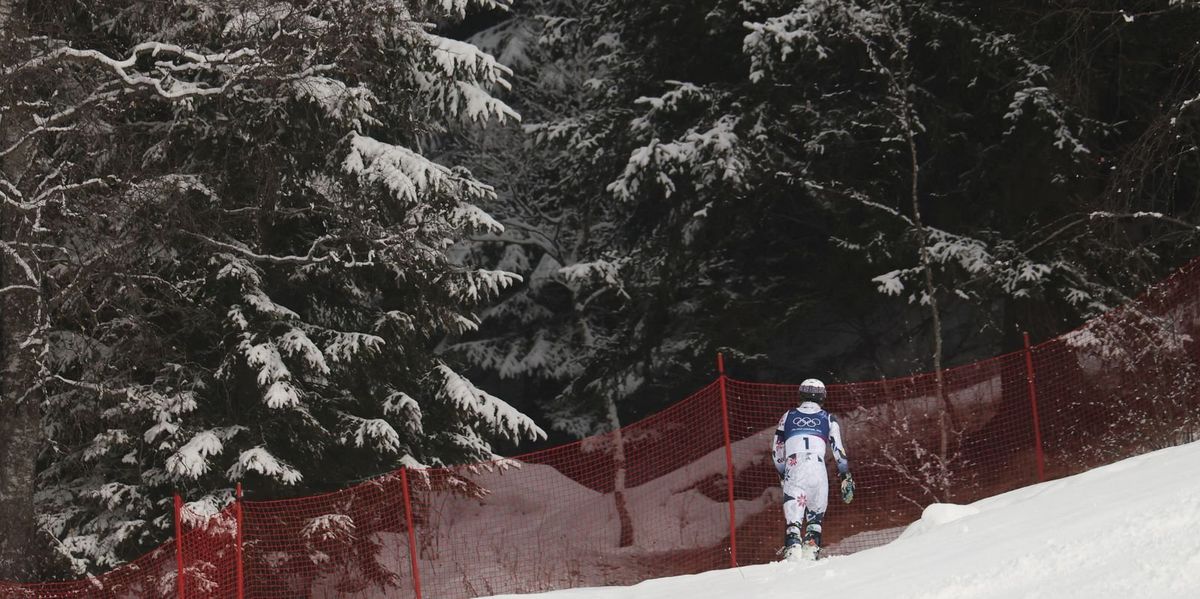 Norwegian skier Atle Lie McGrath reacts to heartbreaking crash at Winter Olympics slalom