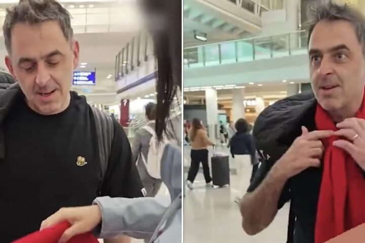Ronnie O'Sullivan receives warm reception from fans upon arrival in Hong Kong