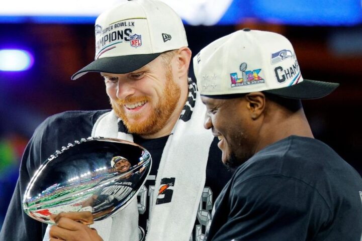 Sam Darnold secures £1 million bonus after leading Seattle Seahawks to Super Bowl victory