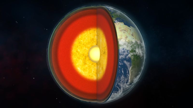 Scientists estimate Earth's core may contain hydrogen equivalent to up to 45 oceans