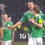 Tensions rise between Newcastle teammates Anthony Gordon and Kieran Trippier at half-time