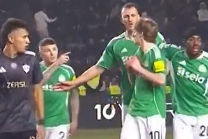 Tensions rise between Newcastle teammates Anthony Gordon and Kieran Trippier at half-time